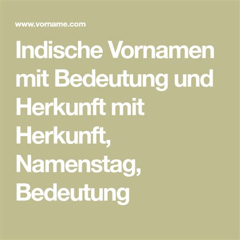 Indische Vornamen mit Bedeutung und Herkunft